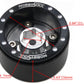 Hobbysoul Adjustable Offset 1.0 Beadlock Wheels Black Silver, Heavy 1.0 Offset Rc Rims Wheels 21G/Rim For 1/18 Traxxas Trx4M Axi