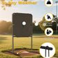 Tigerden Baseball Strike Zone Target - Portable Pitching Stand, Metal Frame, 28"x30", Black, Ideal for Outdoor Training