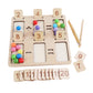 Calandis Wooden Clip Beads Board Game Educational Sensory Toy Preschool Kids | Developmental Baby Toys | Toys For Baby