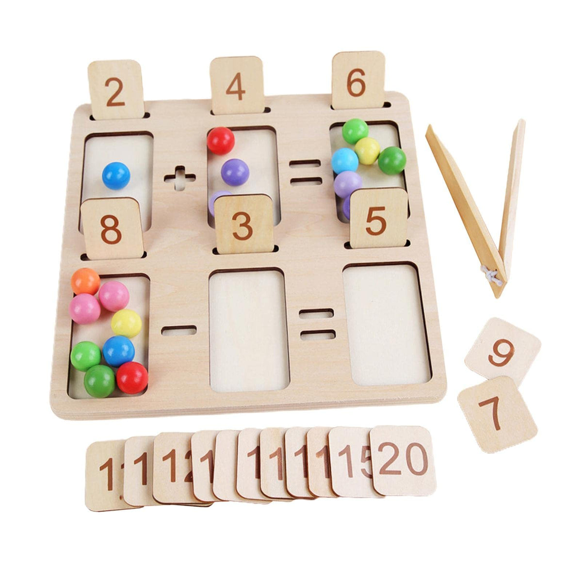 Calandis Wooden Clip Beads Board Game Educational Sensory Toy Preschool Kids | Developmental Baby Toys | Toys For Baby