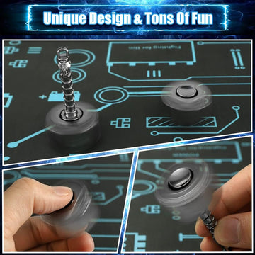 Transformable Fidget Spinner, Metal Hand Hammer Fidgit Toy For Kids Adults, Cool Shield Chain Fingertip Gyro Stress Relief Cube