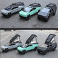 EROCK 1:24 Camping RV car Model Toys, Pickup Trailer Toy , Pickup Truck Model with Sound and Light Function, Suitable Gifts, Dec