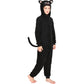Wizland Black Cat Suit Costume, Halloween Animal Cosplay With Tail Ears For Boys Girls, Furry Gato Suit Disfraz For Kid Child An
