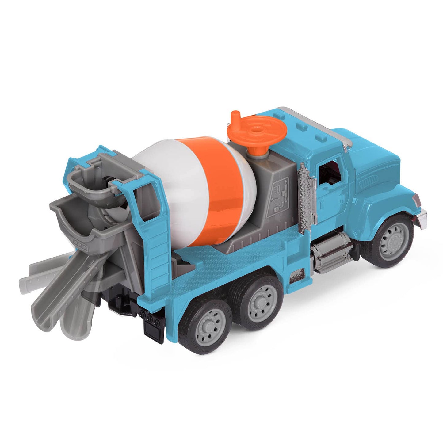 Driven by Battat - 1:24 Scale Remote Control Cement Truck - R/C Toy Cement Mixer - Toy Construction Vehicle for Kids 3 Years + -
