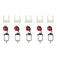 Eudax 5 Pcs Rectangular Dc Motor Mini Electric Motor 1.5-3V 24000Rpm With 9.8' Lead Wires With Motor Mounting Bracket Holder For Diy Toys