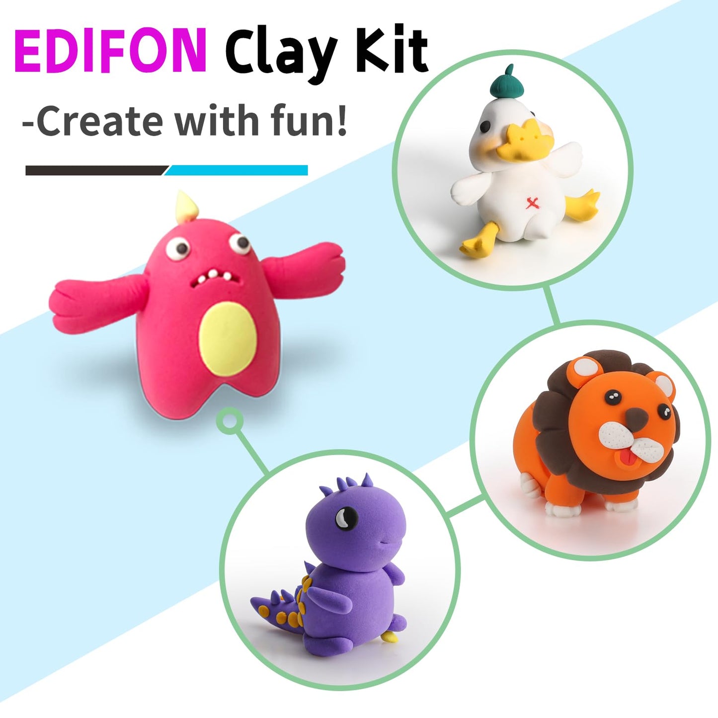 Air Dry Clay 96 Colors, Modeling Clay Kit, Model Magic Sculpting Set, Ultra Light & Soft, Safe Non-Toxic DIY Art and Crafts Scho