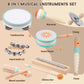 Toddlers Musical Instruments-Baby Montessori Wooden Musical Toys For Toddlers 1-3 Year Old,Kids Percussion Instruments Toy For 1