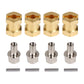 INJORA RC Hex Hub 12mm Brass Wheels Hex Hub Extension Hex Drive Adapter for 1/10 RC Crawler Axial SCX10 90046 D90 (15mm)