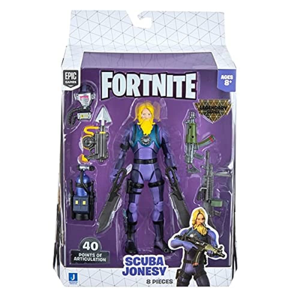 Fortnite Legendary Series Scuba Jonesy, 6-Inch Highly Detailed Figure, Multicolor