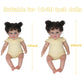 Kaydora Reborn Baby Doll Clothes, Suitable For 20-22 Inch Newborn Baby Doll,4 Pieces Suit