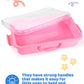2 Pcs Sand Tray Sensory Bin With Lid And Handle, Portable Sensory Sandbox Container For Kids, Plastic Activity Tray For Toddlers