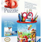Ravensburger Super Mario Brothers Pencil Pot 3D Jigsaw Puzzles For Kids Age 6 Years Up - 54 Pieces - No Glue Required