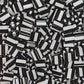 Perler Beads Fuse Beads for Crafts, 1000pcs, Striped Black and White, Small