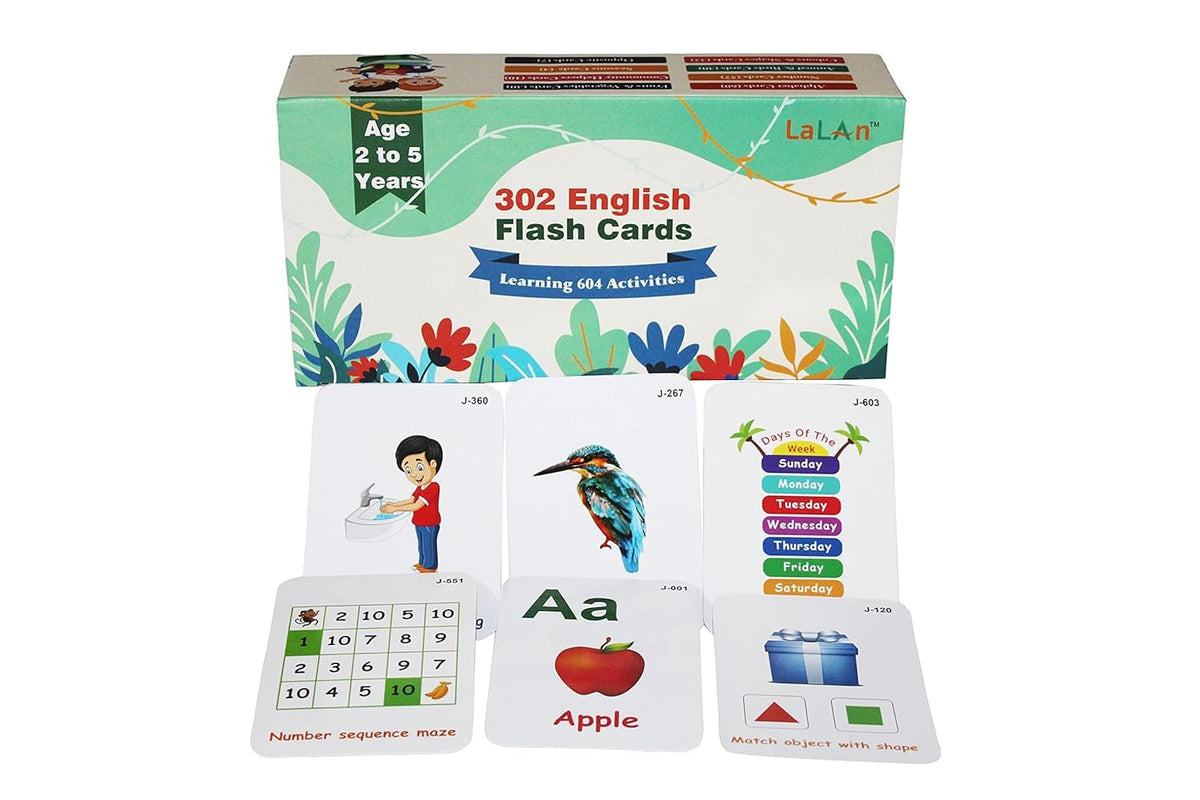 Bukily 302 Flash Cards For 2 To 5 Year Kids