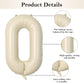 Biapian 40 Inch Love Letter Balloons, Cream Foil Balloons Big Love Balloons, 4 Pcs Giant Foil Aluminum Balloon Helium For Birthd