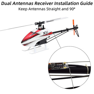 Radiolink R12DSM 2.4Ghz 12 Channels Micro RC Receiver SBUS/PPM Long Range Control for FPV Racing Drone, Quadcopter, Helicopter