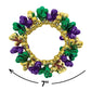 Amscan Mardi Gras Bracelet - 7'' - 1 Pc. - Vibrant Multi-Color - Ideal For Festivities, Parties & Gifting