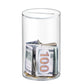 Hicocool Clear Piggy Bank, Acrylic Piggy Bank For Adults Must Break To Open, Unopenable Money Saving Box For Boys Girls Birthday Gift (6' H X 3.54' D)