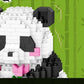 Qishouting Mini Micro Blocks Panda- 487Pcs, Mini Panda Building Toy-Handing Flowers, Panda Building Set For Adults, Micro Blocks