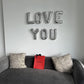 26Pcs Silver Letter Balloons Foil Alphabet A-Z Balloons Custom Personalized Phrase For Anniversary Wedding Party Decor Banner (1