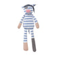 Organic Farm Buddies Apple Park Pirate Pig Plush Baby Toy for Newborns, Infants, Toddlers - Hypoallergenic, 100% Organic Cotton