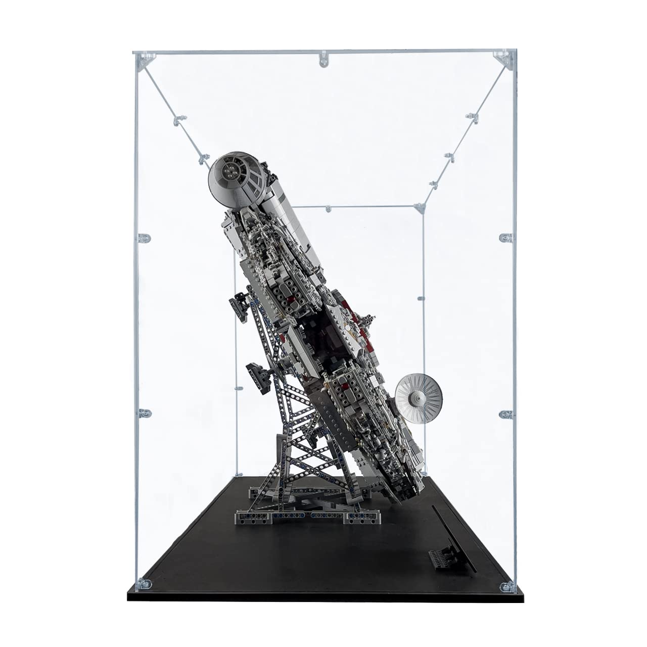 Songlection Acrylic Display Case For Millennium Falcon #75192 (Vertical), Dustproof Display Case (Case Only) (The Stand Is Not I