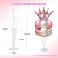 Royuye 7 Sets Balloon Stands For Table Balloon Stand Kits Clear Table Balloon Centerpiece Stand Balloon Holder Decorations For B