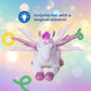 Dazmers Unicorn Stuffed Animal With Flapping Wings - Musical Plush Unicorn Toy With Magical Lights And Sounds (Pink)