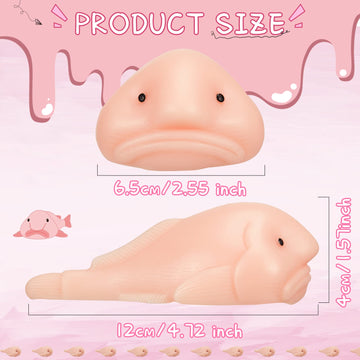 Wettarn Blobfish Toy Stress Relief Toys Blobfish Gifts For Christmas Blobfish Weird Sensory Toys For Teens And Adults Christmas Stocking Stuffers Birthday Party Favor Gifts