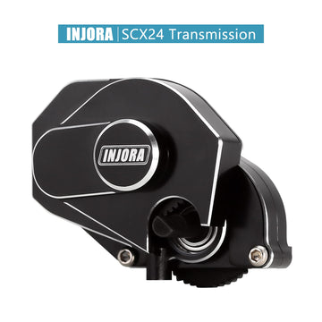 INJORA Complete Transmission Gearbox with Steel 0.3 Mod Transmission Gear for Axial SCX24 Deadbolt C10 JLU Gladiator Bronco 1/24
