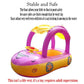 Baby Pool Float With Canopy Summer Steering Wheel Sunshade Swim Ring Car Inflatable Toys Infants Float Seat Boat For Kids Toddle