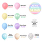 Funhot Pastel Balloons, 60 Pcs Pastel Latex Balloon, 12 Inch Macaron Red Pink Blue Purple Green Yellow Orange Balloon Colorful C