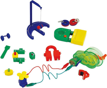 POPULAR PLAYTHINGS Electricity and Magnetic Combination Kit, STEM Toy, Medium Size, Green/Red/Yellow, Model 581