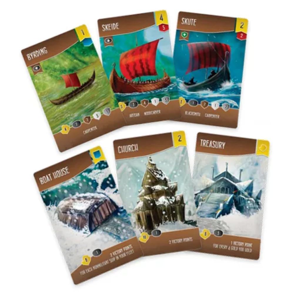 Renegade Game Studios Shipwrights Of The North Sea, Part Of The North Sea Trilogy, 2-5 Players, Ages 10+, Viking Strategy Board Game