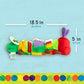 KIDS PREFERRED Learn to Dress Activity Toy - The Very Hungry Caterpillar, Small, Multicolor, Cotton, Model 55722
