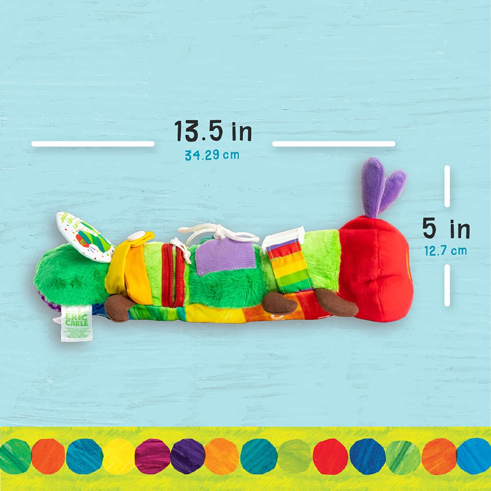 KIDS PREFERRED Learn to Dress Activity Toy - The Very Hungry Caterpillar, Small, Multicolor, Cotton, Model 55722