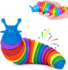 Funblast Slug Toys  Small Slugs Fidget Toys, Sensory Toys For Kids, Clicks Sound Making Toy, Flexible Stretchable Joints Toy Fo