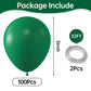 Kalor Dark Green Balloons,100 Pcs 5 Inch Mini Matte Latex Balloons For Balloon Garland Arch, Birthday Decoration, Wedding Party, Baby Shower Decorations
