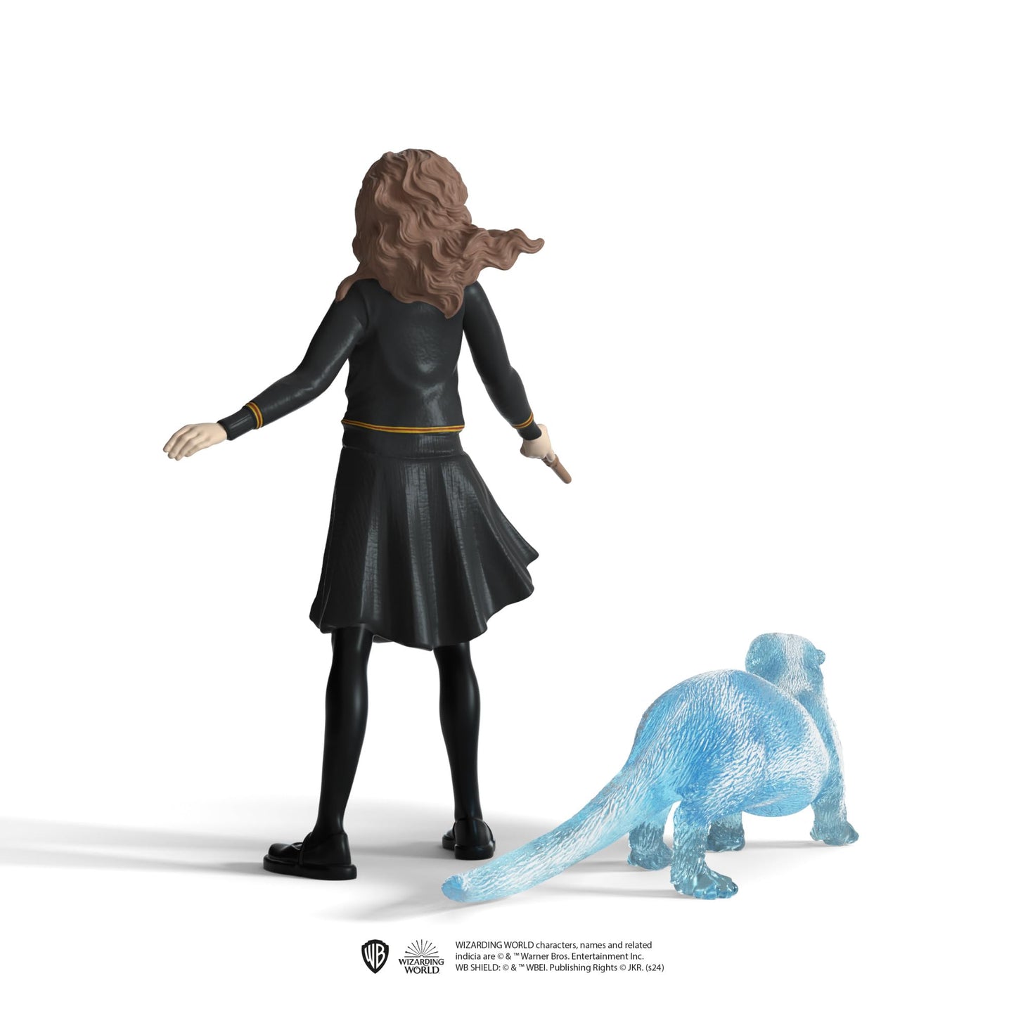 Schleich Wizarding World Of Harry Potter 2-Piece Collectible Set With Hermoine And Hermoine'S Otter Patronus Figurines
