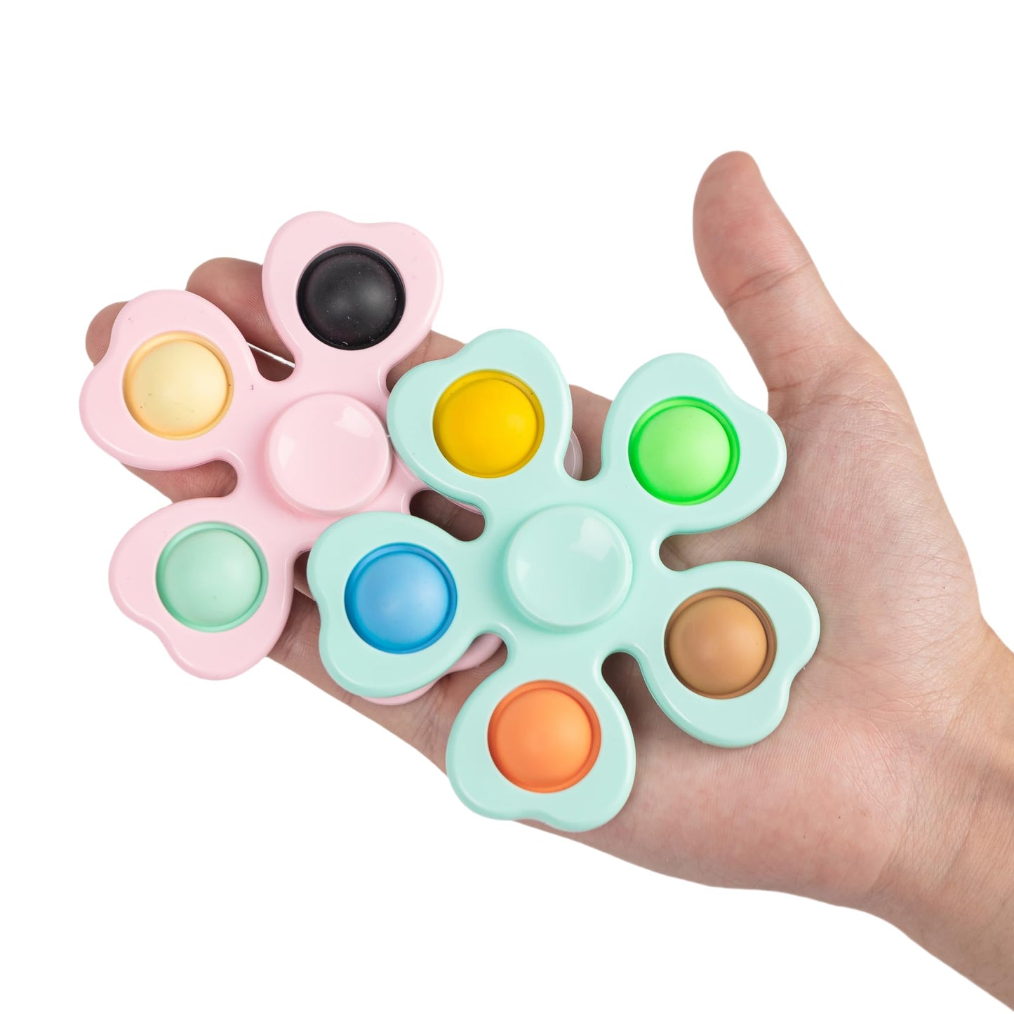 24 Pcs Fidget Spinners Bulk-Mini Pop Bubble Fidget Spinner Toys For Kids Teens Adults Party Favors Games,Birthday Return Gifts G
