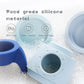 JETM·HH Silicone Rocket Stacking Toy - Blue - Baby Teething & Early Learning Tower for Infants - Medium Educational Nesting Toy