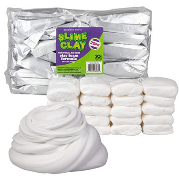 SCS Direct Maddie Rae Slime Clay (20 pk) Non-Toxic, No Mess Clay Foam Formula for Unique Creamy Butter Effects, Great for Arts &