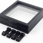 Rechiato 2Pcs Of 3D Floating Display Cases 5.5''  5.5''  0.8'', Coin Display Case Coin Holder Coin Display Frame Stand Holder Fo