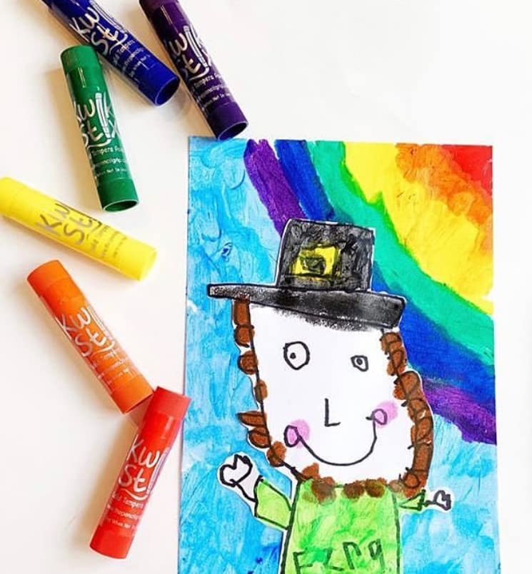 Kwik Stix Solid Tempera Paint Sticks, 10 Jewel Colors, Washable Paint Sticks For Kids, Super Quick Drying, Non-Toxic, Allergen Free, Paint Sticks In Jewel Colors, Paint For Kids And Toddlers
