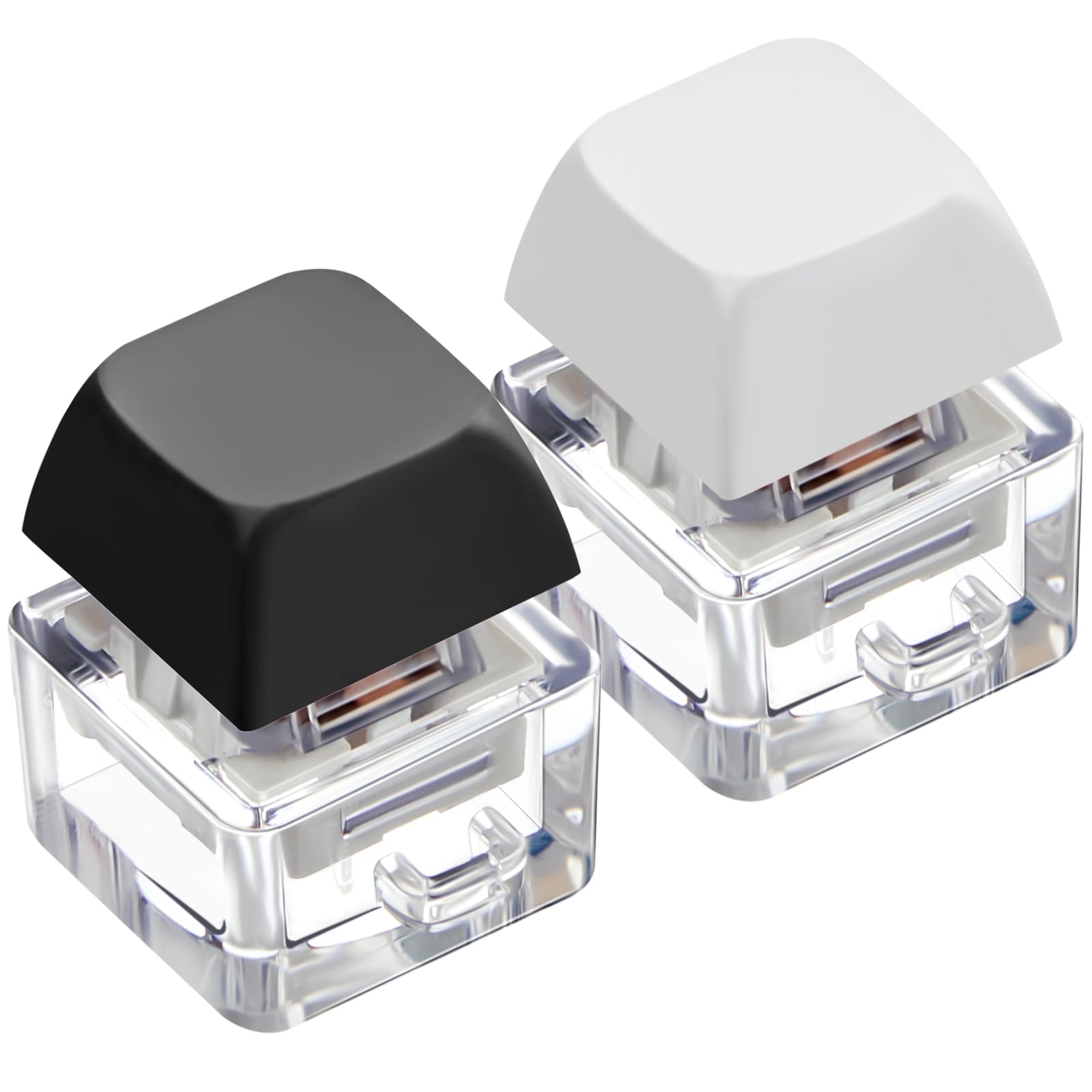 Taiyin 2 Pcs Keyboard Fidget Keychain Decompression Toys Finger Stress Relief Finger Keyboard Keychain Fidget Button for mature-themed Gifts to Pass The Boring Time(Classic Style)