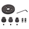 Globact 54T 0.8 32 Pitch Metal Steel 3956 Spur Gear with 15T/17T/19T Pinions Gear Set for Traxxas Slash 4x4 4WD/2WD VXL Rally VX