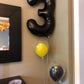 Tellpet Black Number 3 Balloon, 40 Inch