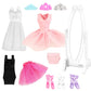 Barwa 3 Sets Ballerina Doll Clothes Ballet Outfits Dance Dresses Costume Mirror Tutu Skirt With 3 Shoes 3 Crown Accessories For 11.5 Inch Girl Doll