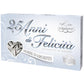 25Th Anniversary Silver Confetti - Jordan Almonds Gift Box - Imported From Italy, 500 Grams