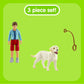 Schleich Farm World, Animal Toys For Boys And Girls Ages 3-8, 3-Piece Playset, Dog Walker With Labrador Retriever